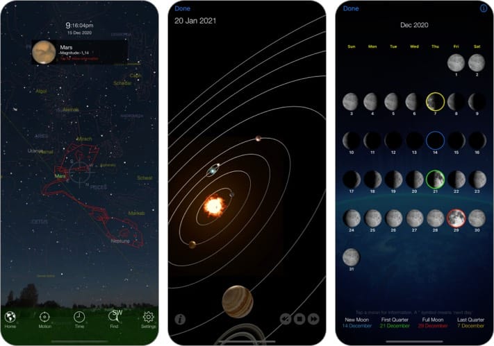 Pocket Universe Stargazing iPhone and iPad App screenshot
