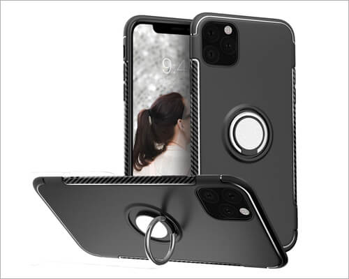 SQMCase Kickstand Ring Holder Case for iPhone 11