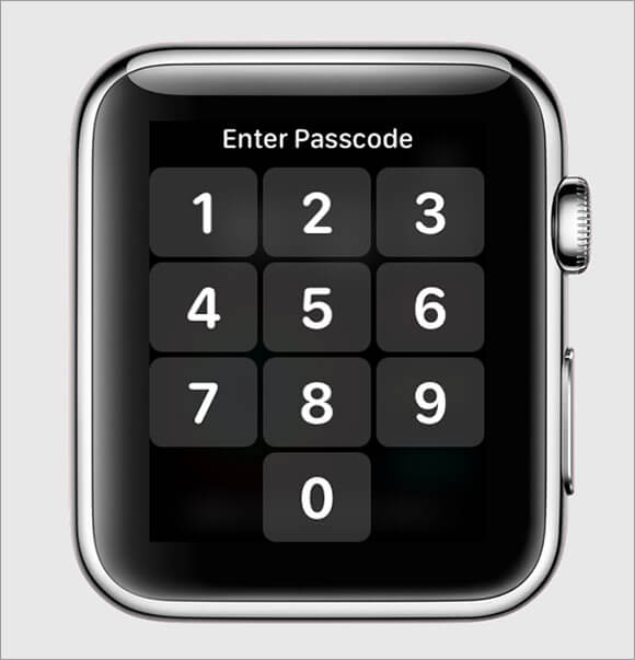 Set up and use a passcode on apple watch