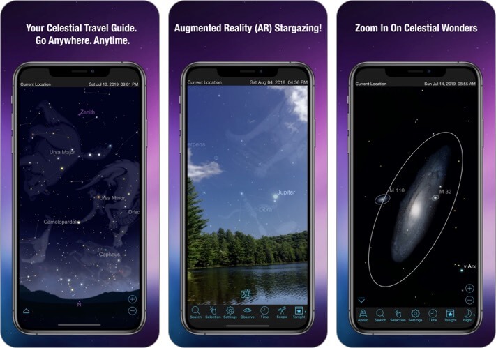 Sky Safari Stargazing iPhone and iPad App Screenshot