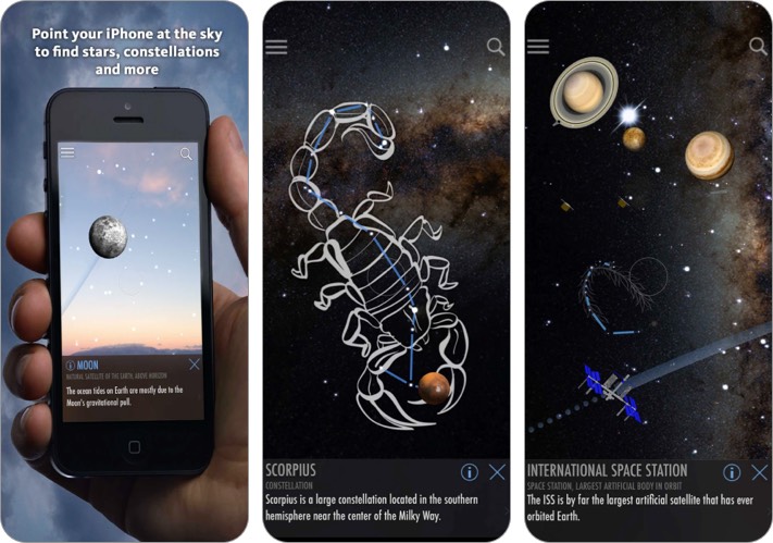 SkyLite Stargazing iPhone and iPad App screenshot
