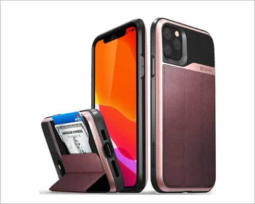 Vena iPhone 11 Pro Max Leather Card Holder Case