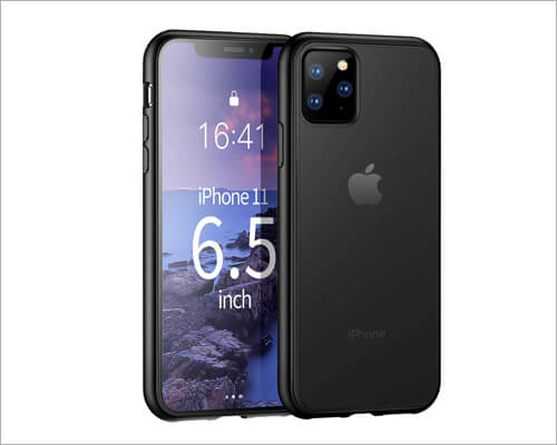Ztoptopcase Translucent Matte Wireless Charging Case for iPhone 11 Pro Max