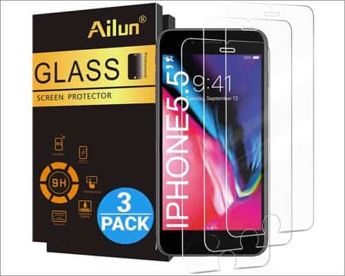 ailun tempered glass and screen protectors for iphone 8 plus