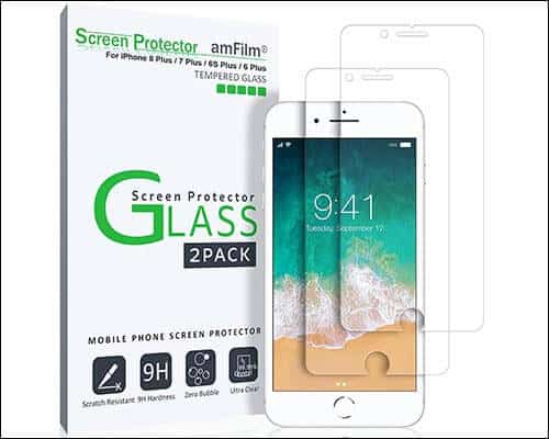 amFilm iPhone 8 Plus Glass Screen Protector
