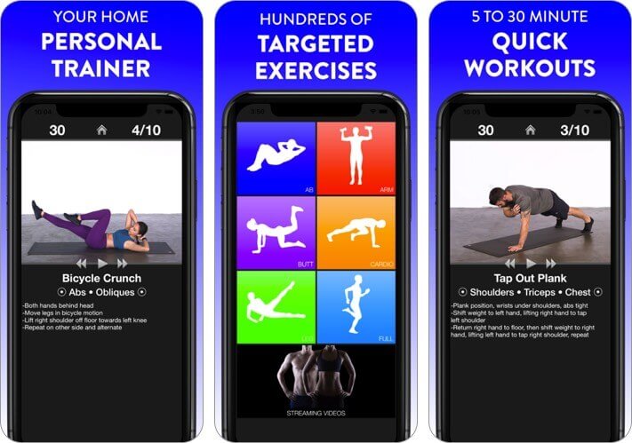 daily workouts fitness trainer iphone and ipad stretching app screenshot
