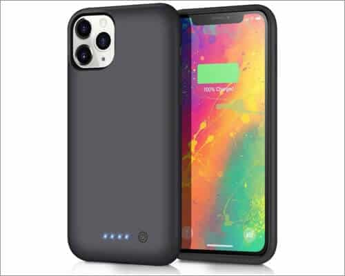 qtshine portable charging case for iphone 11 pro max