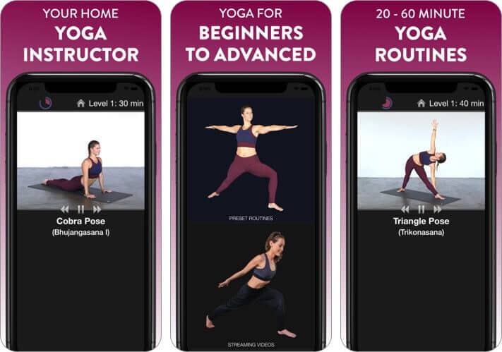 simply yoga - home instructor iphone and ipad stretching app screenshot