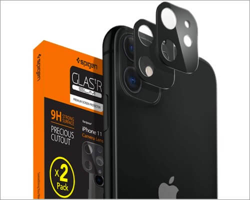 spigen camera lens screen protector for iphone 11, 11 pro and 11 pro max