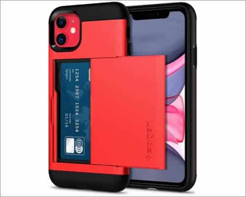 spigen slim card holder case for iphone 11