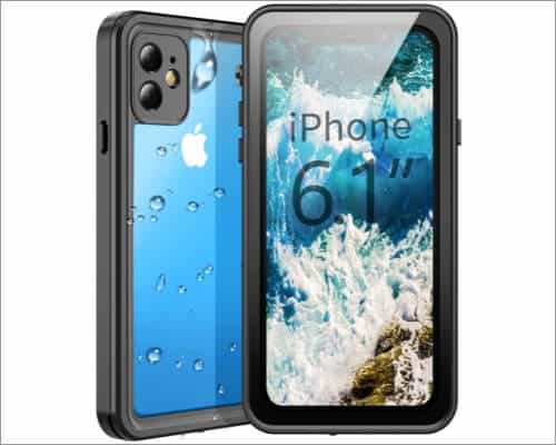 temdan waterproof heavy duty rugged case for iphone 11