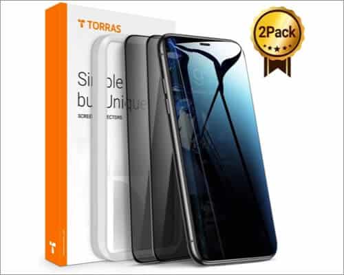 torras iphone 11 privacy screen protector