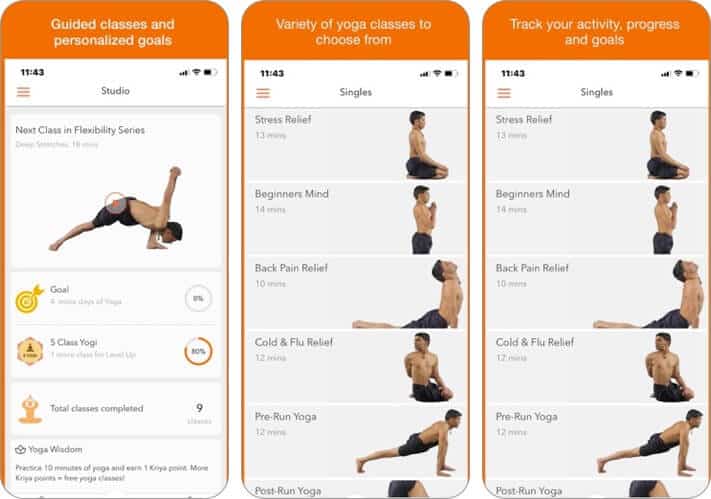 track yoga iphone and ipad stretching app screenshot