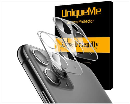 uniqueme camera lens protector for iphone 11, 11 pro and 11 pro max