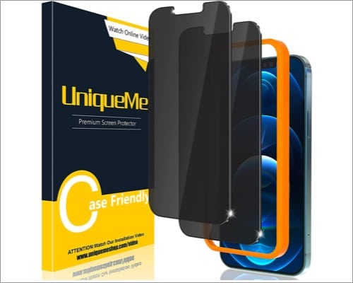 uniqueme iphone 13 pro max privacy screen protector