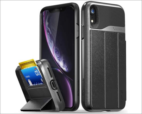 vena military-grade card holder case for iphone xr