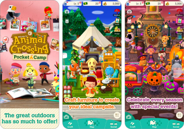 Animal Crossing life simulation game for iPhone and iPad