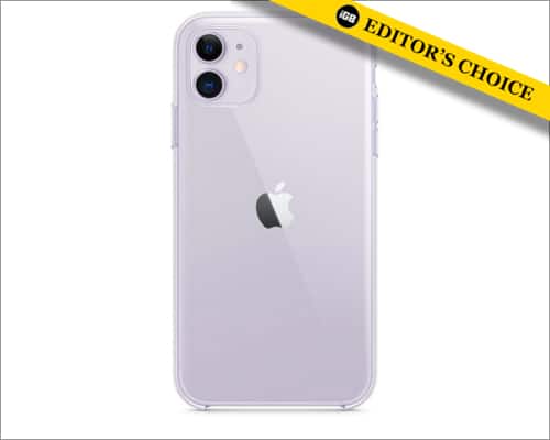 Apple clear case for iPhone 11