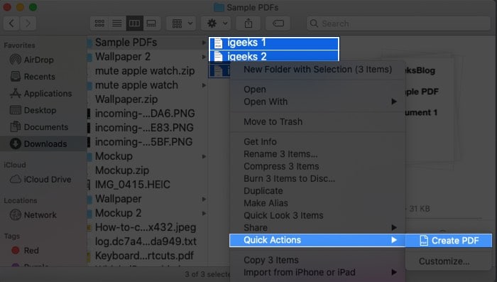 Best way to merge PDF files on Mac using Finder