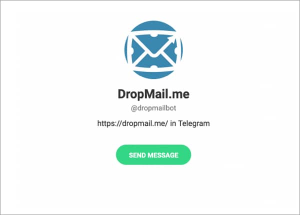 DropMail.me Telegram bot