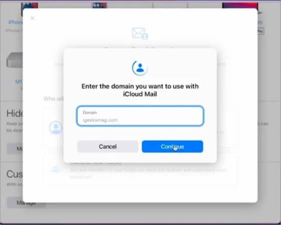 How to use custom email domains with  iCloud  Mail - 72