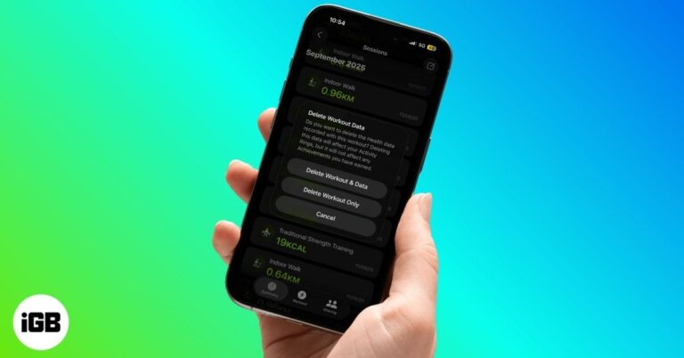 How to delete workouts on apple watch