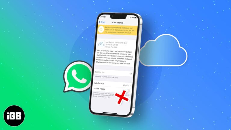 How to fix WhatsApp not backing up to iCloud