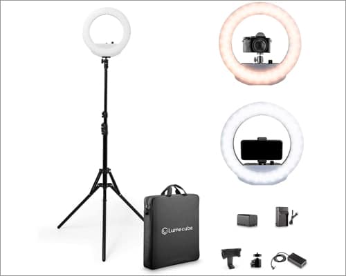 Lume Cube Cordless Ring Light Kit plus Stand for iPhone