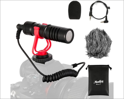 Moukey Vlogging Kit, Camera Microphone for iPhone