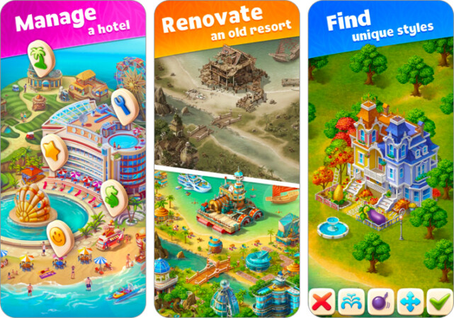 Paradise Island 2 life simulation game for iPhone and iPad