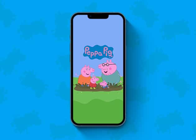Peppa Pig cute wallpaper for iPhone
