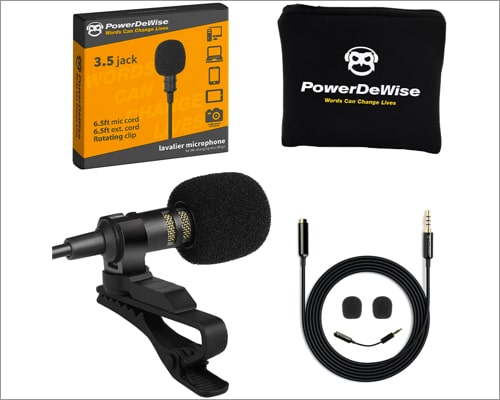 PowerDeWise Lavalier Microphone for iPhone