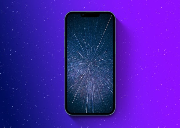 Starry galaxy wallpaper iPhone black