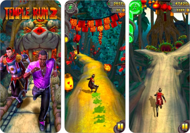 Temple Run 2 one-handed game for iPhone and iPad