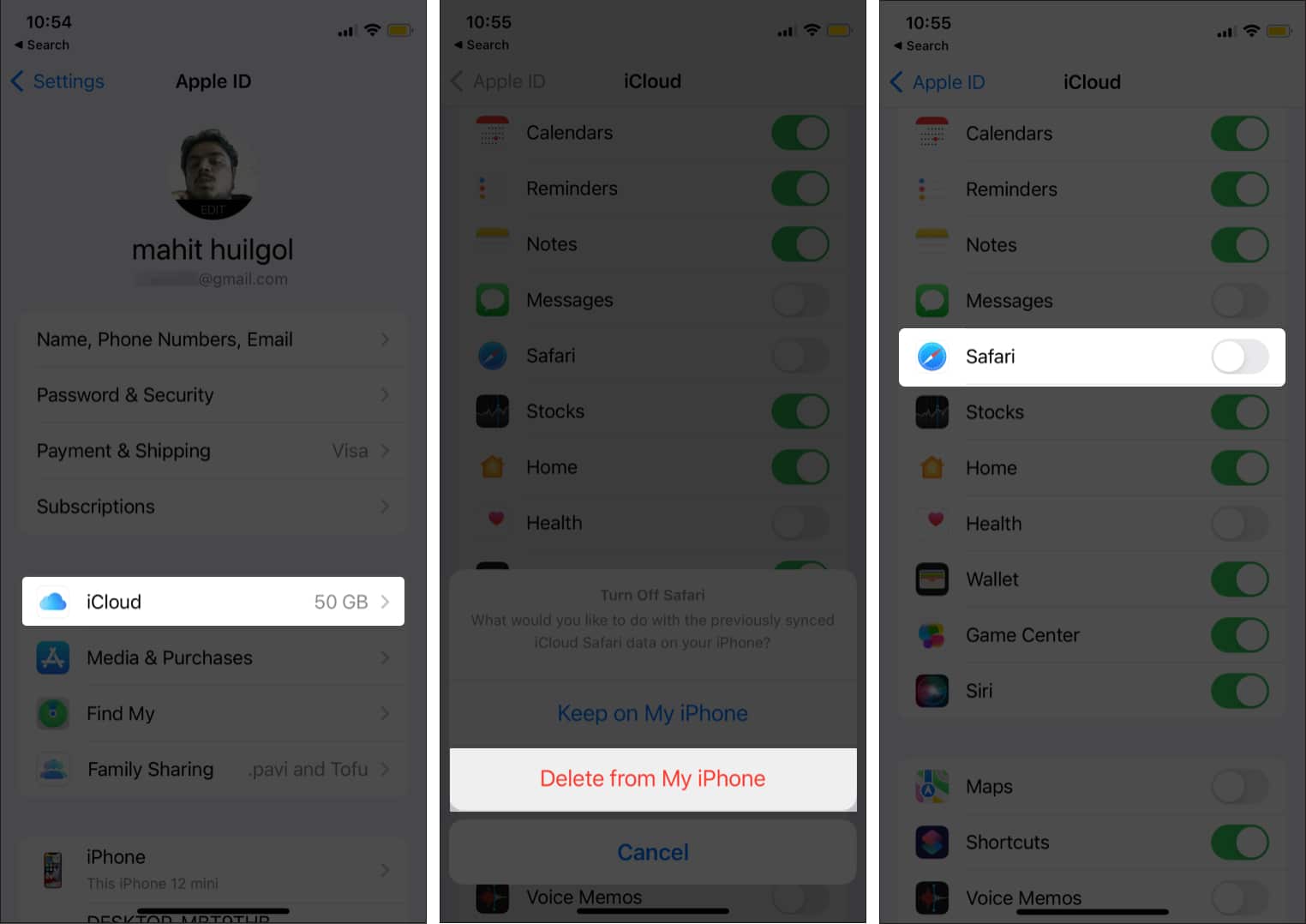 Turn off iCloud Bookmarks and switch it on again on iPhone