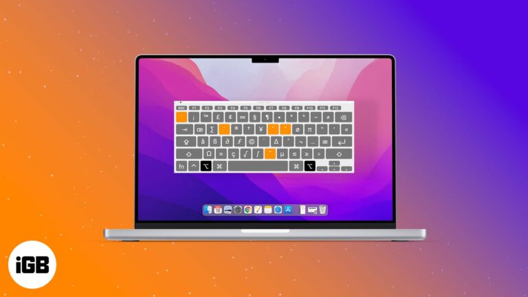 How to type special characters on Mac keyboard
