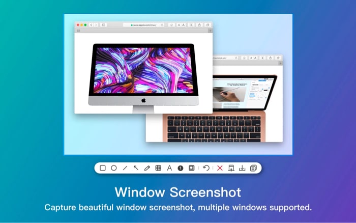 Инструмент для создания снимков экрана Xnip для Mac