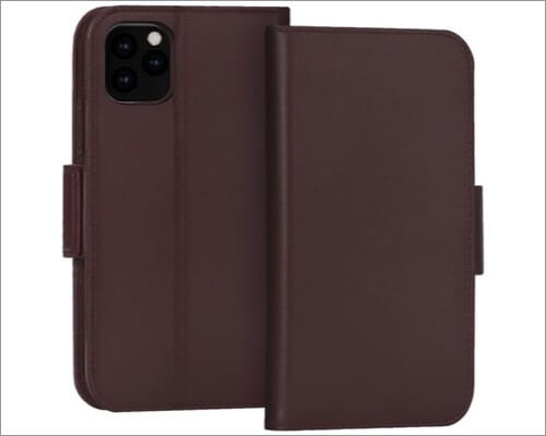 fyy cowhide leather case for iphone 11 pro max
