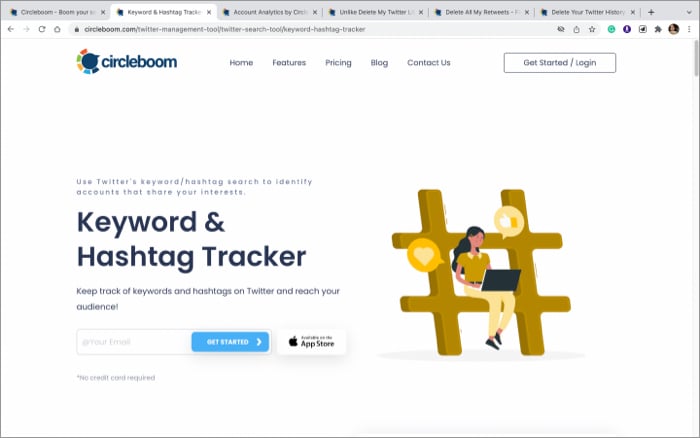 Circleboom Twitter tracker