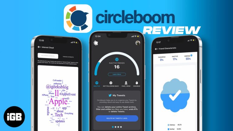 Circleboom ios app to manage your twitter