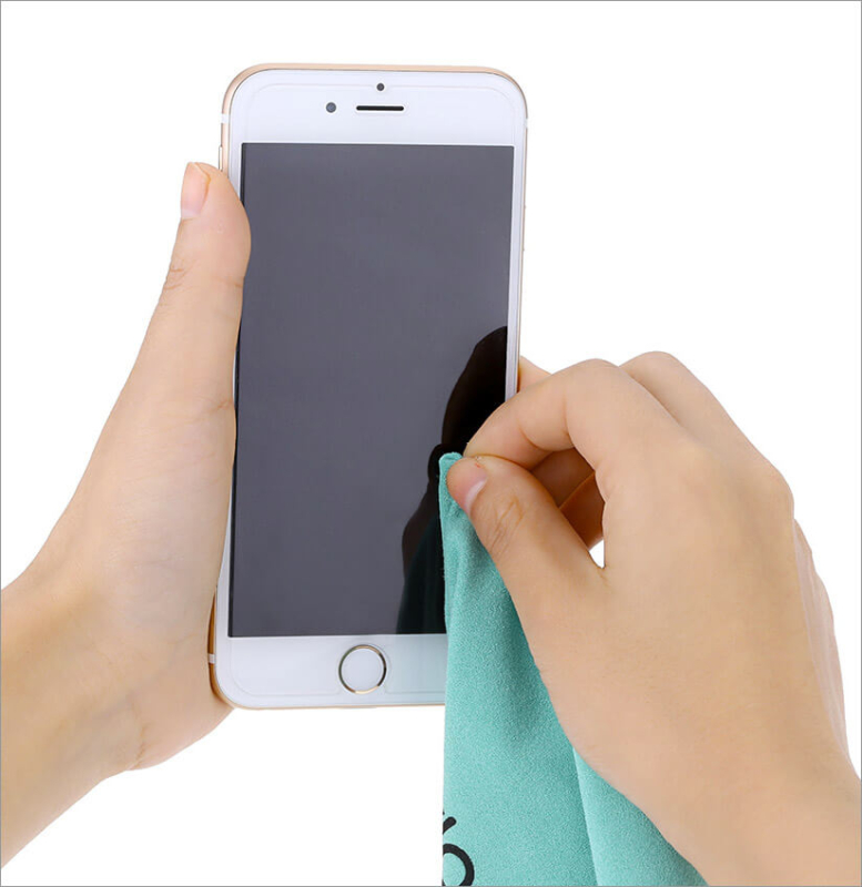 Clean iPhone Display with a Soft Cloth
