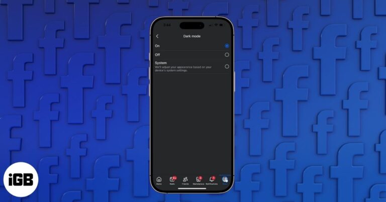 How to turn on dark mode for facebook