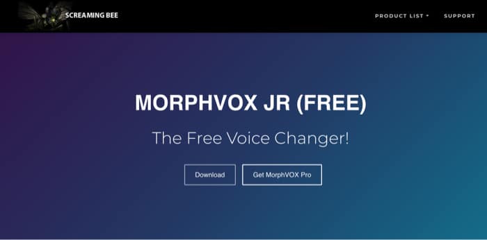 MorphVox JR voice changer for Mac