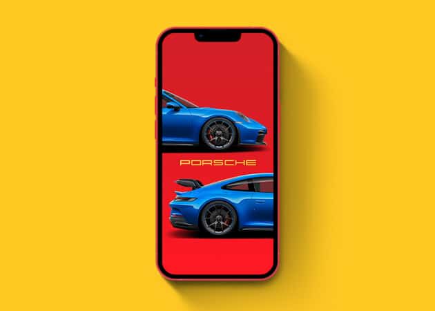 Porsche car wallpaper for iPhone