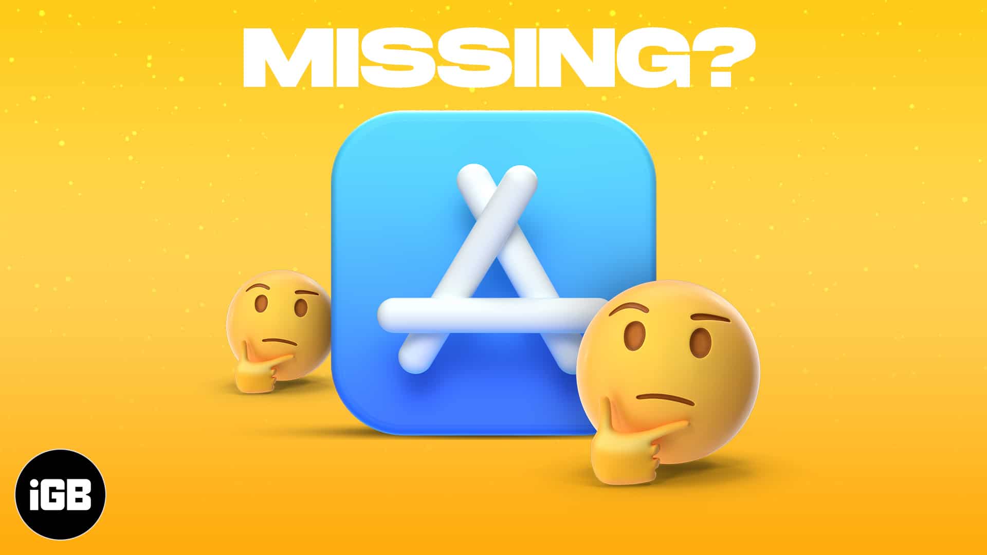 Restore app store icon missing on iphone