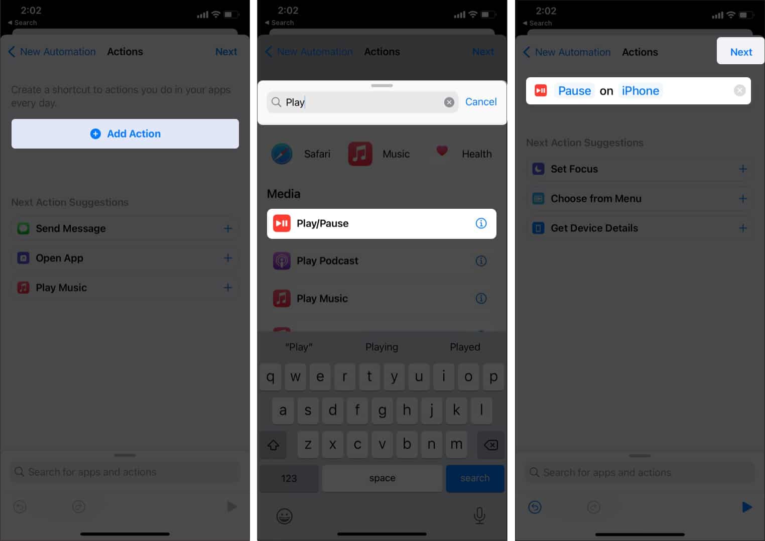 Найдите приложение Play:Pause Shortcuts на iPhone