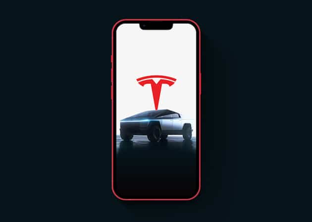 Tesla car wallpaper for iPhone