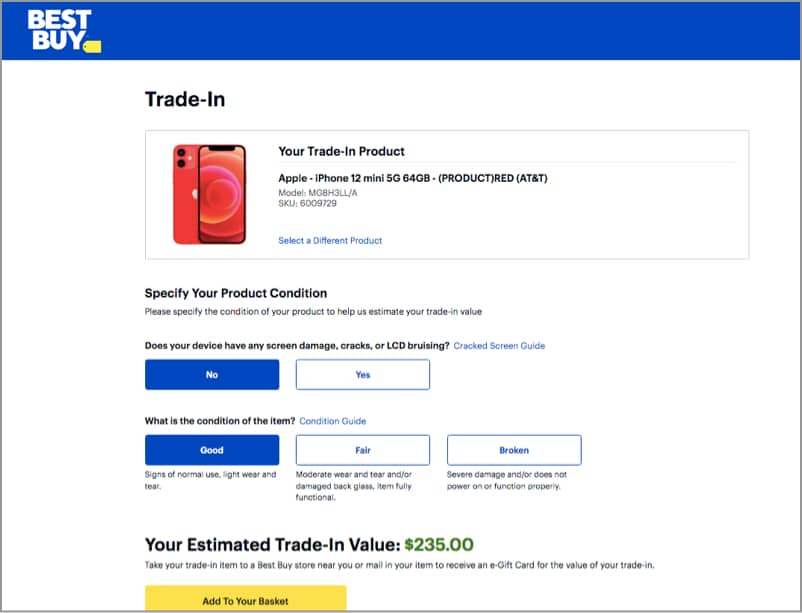 Trade-in iPhone with Bestbuy