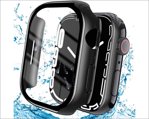 YMHML Waterproof Case Compatible for Apple Watch Series 7