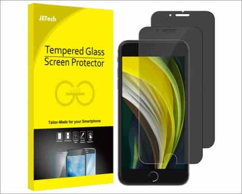 jetech iphone se 2020 privacy screen protector